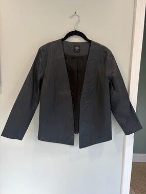 Kate Spade Saturday Black Open-Front Women's Blazer Jacket size M